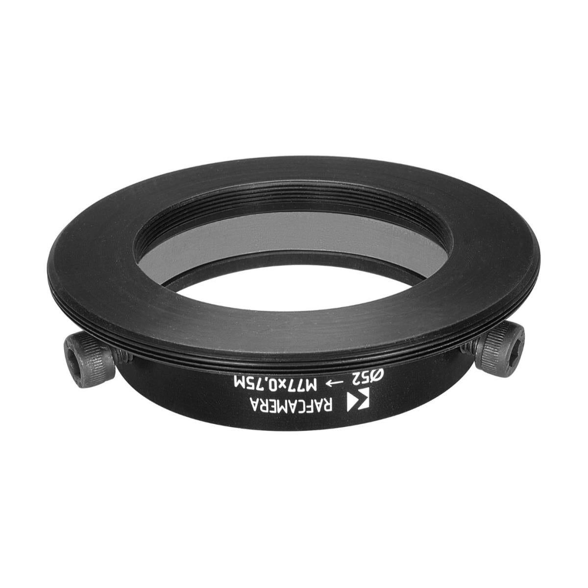 52mm clamp to M77x0.75 male thread adapter for Kowa Anamorphic 16-H lens
