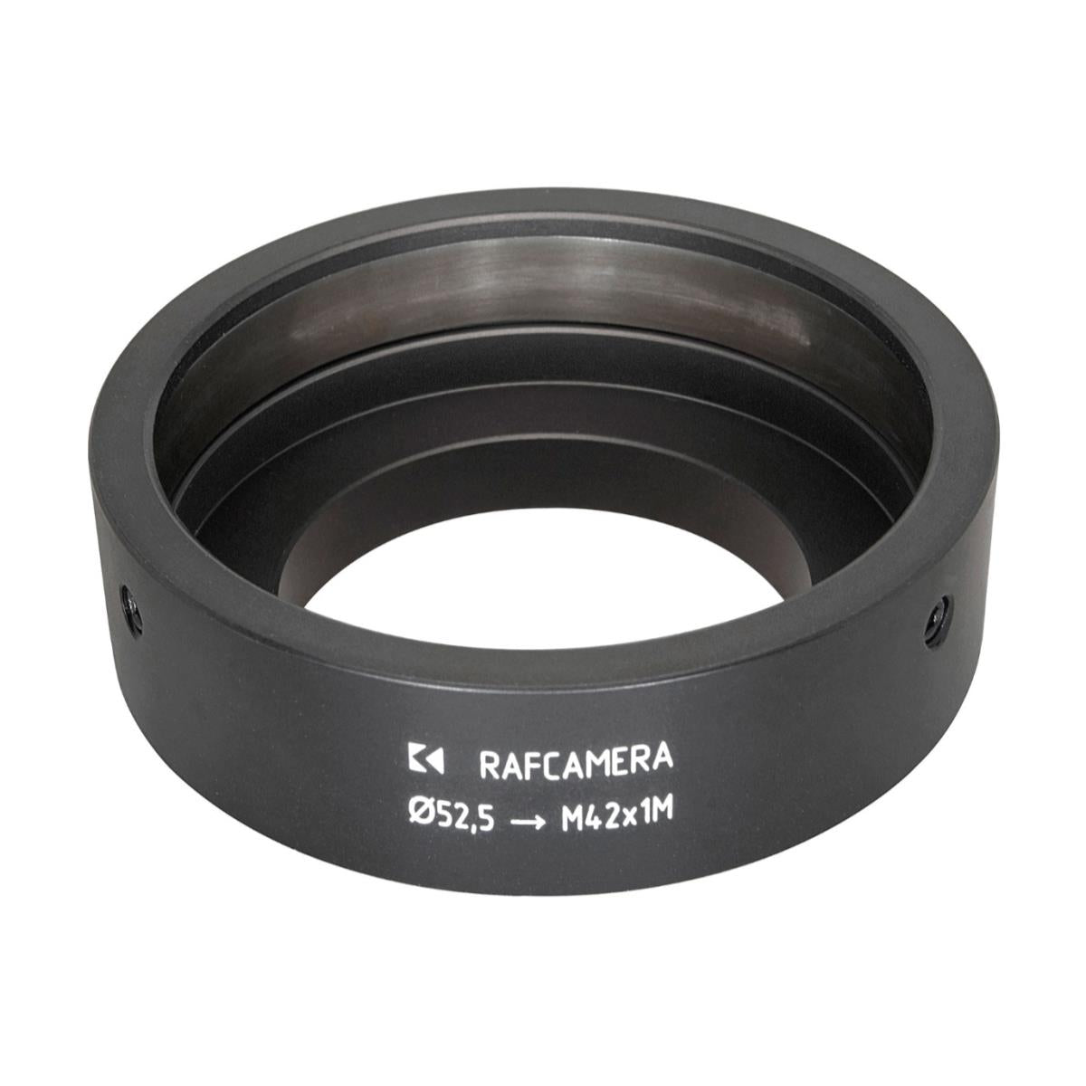 52.5mm clamp to M42x1 male thread adapter, 17mm long