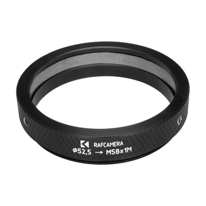 52.5mm clamp to M58x1 male thread adapter for helicoids