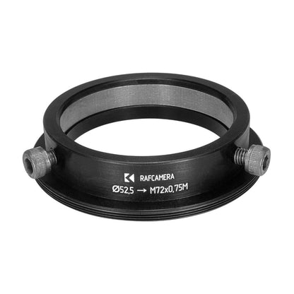 52.5mm clamp to M72x0.75 male thread adapter (for ISCO Ultrastar)