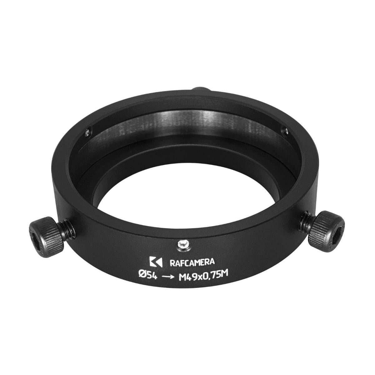 54mm clamp to M49x0.75 male thread adapter for Kowa Anamorphic 35 1.5x