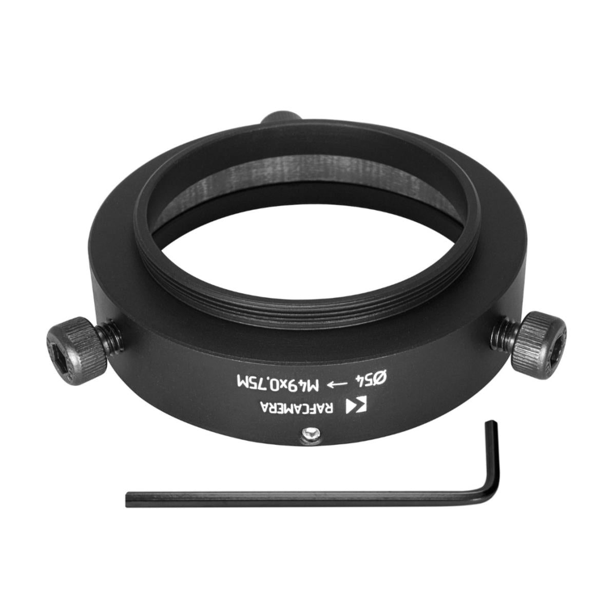 54mm clamp to M49x0.75 male thread adapter for Kowa Anamorphic 35 1.5x
