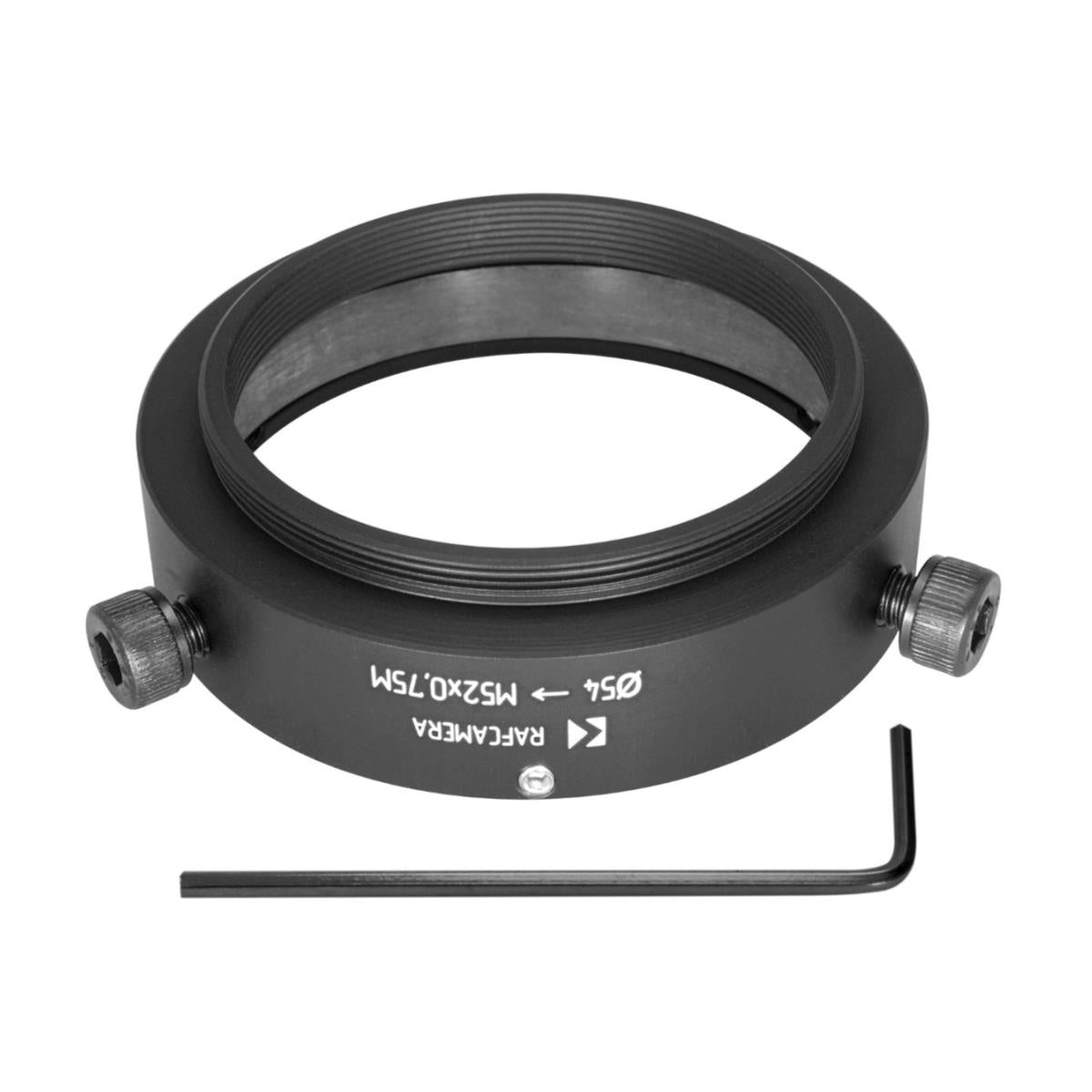 54mm clamp to M52x0.75 male thread adapter for Kowa Anamorphic 35 1.5x