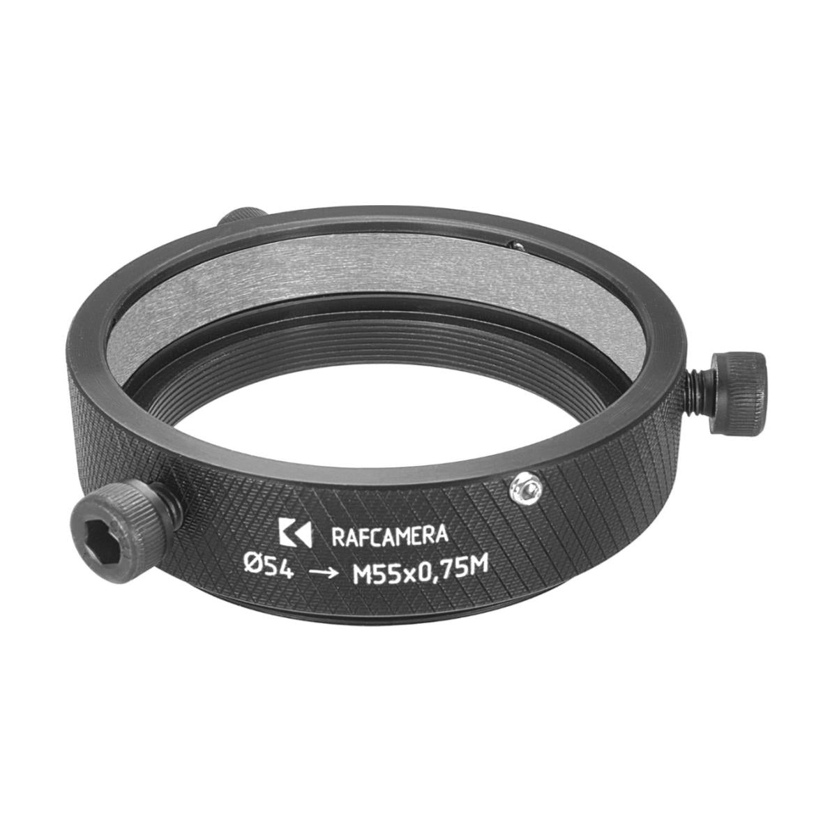 54mm clamp to M55x0.75 male thread adapter for Kowa Anamorphic 35 1.5x