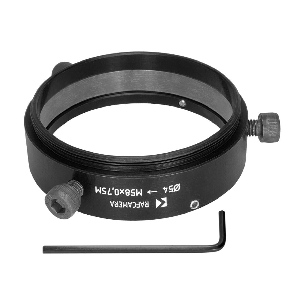 54mm clamp to M58x0.75 male thread adapter for Kowa Anamorphic 35 1.5x
