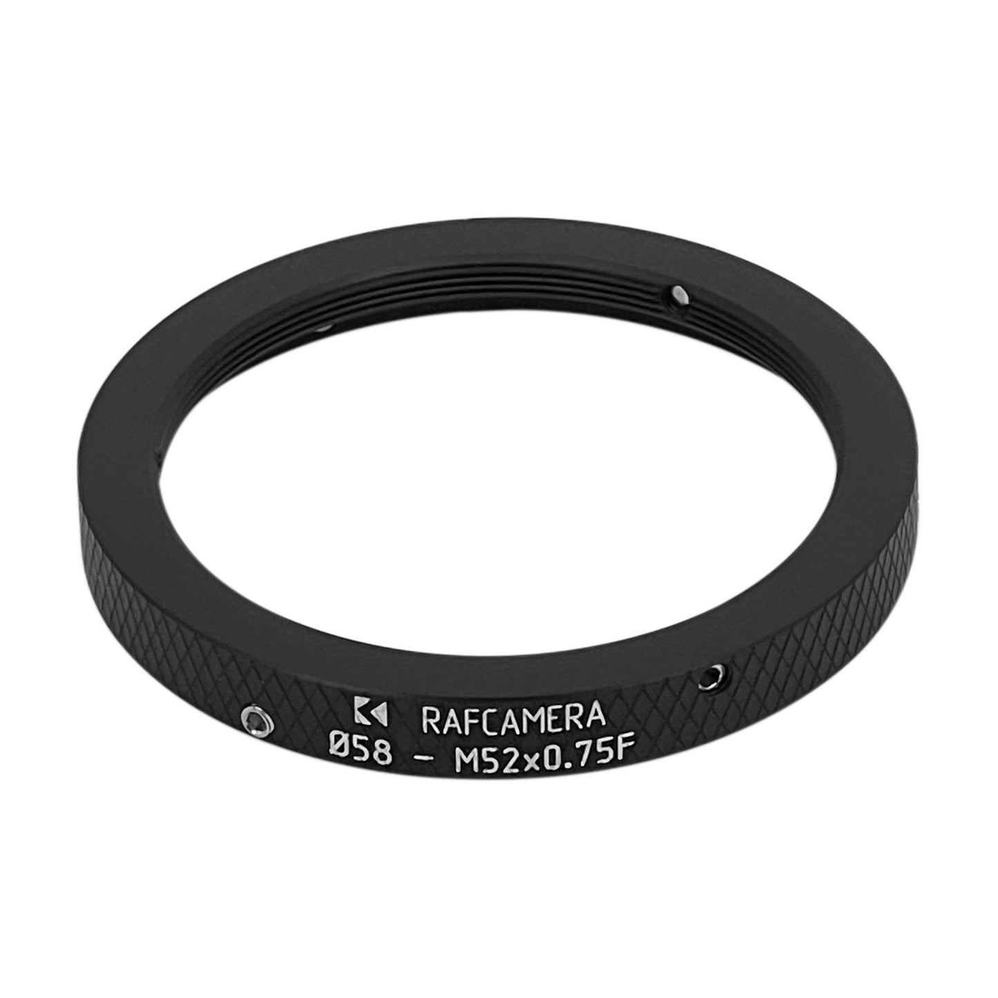 58mm clamp to M52x0.75 female thread adapter