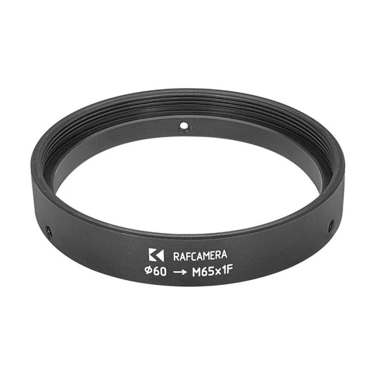 60mm clamp to M65x1 female thread adapter