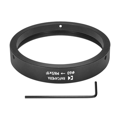 60mm clamp to M65x1 female thread adapter