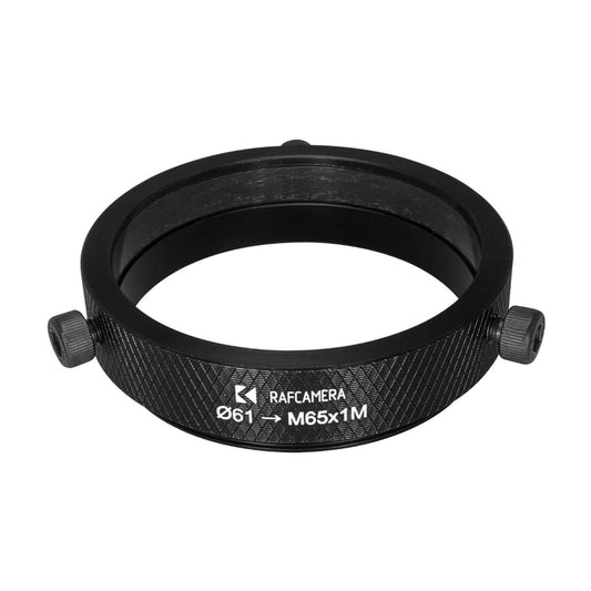 61mm clamp to M65x1 male thread adapter