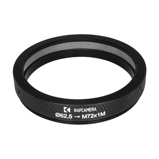 62.5mm clamp to M72x1 male thread adapter