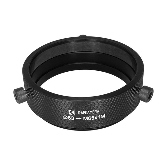 63mm clamp to M65x1 male thread adapter