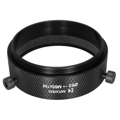 63mm clamp to M65x1 male thread adapter