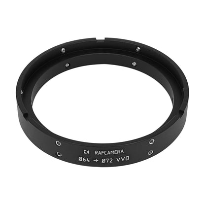 64mm clamp to 72mm clamp adapter for VVD on Bolex Moller 16/32/1.5x