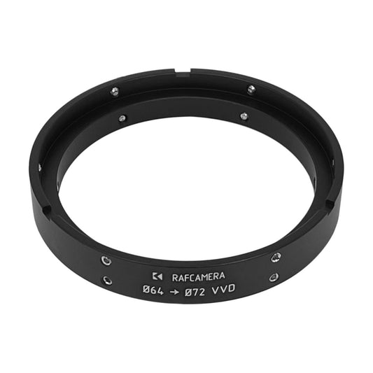64mm clamp to 72mm clamp adapter for VVD on Bolex Moller 16/32/1.5x
