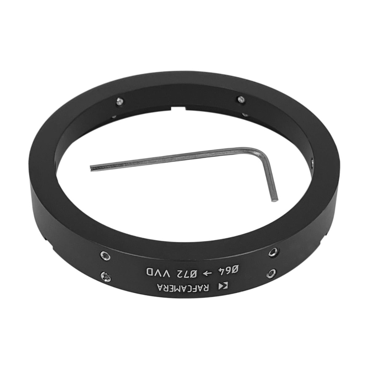 64mm clamp to 72mm clamp adapter for VVD on Bolex Moller 16/32/1.5x