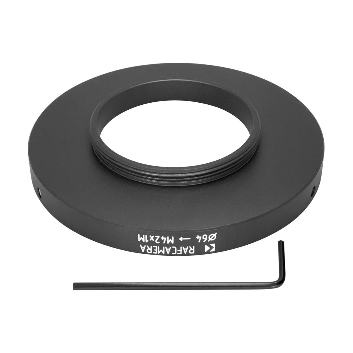 64mm clamp to M42x1 male thread adapter