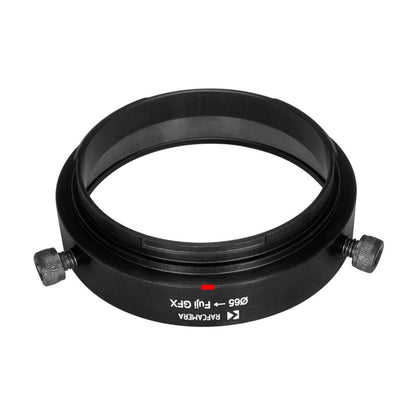 65mm clamp to Fujifilm GFX camera mount adapter