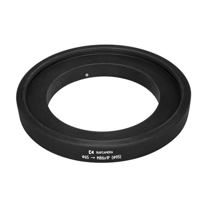 65mm clamp to M86x1 female thread adapter with 95mm outer diameter for OKC3-22-1