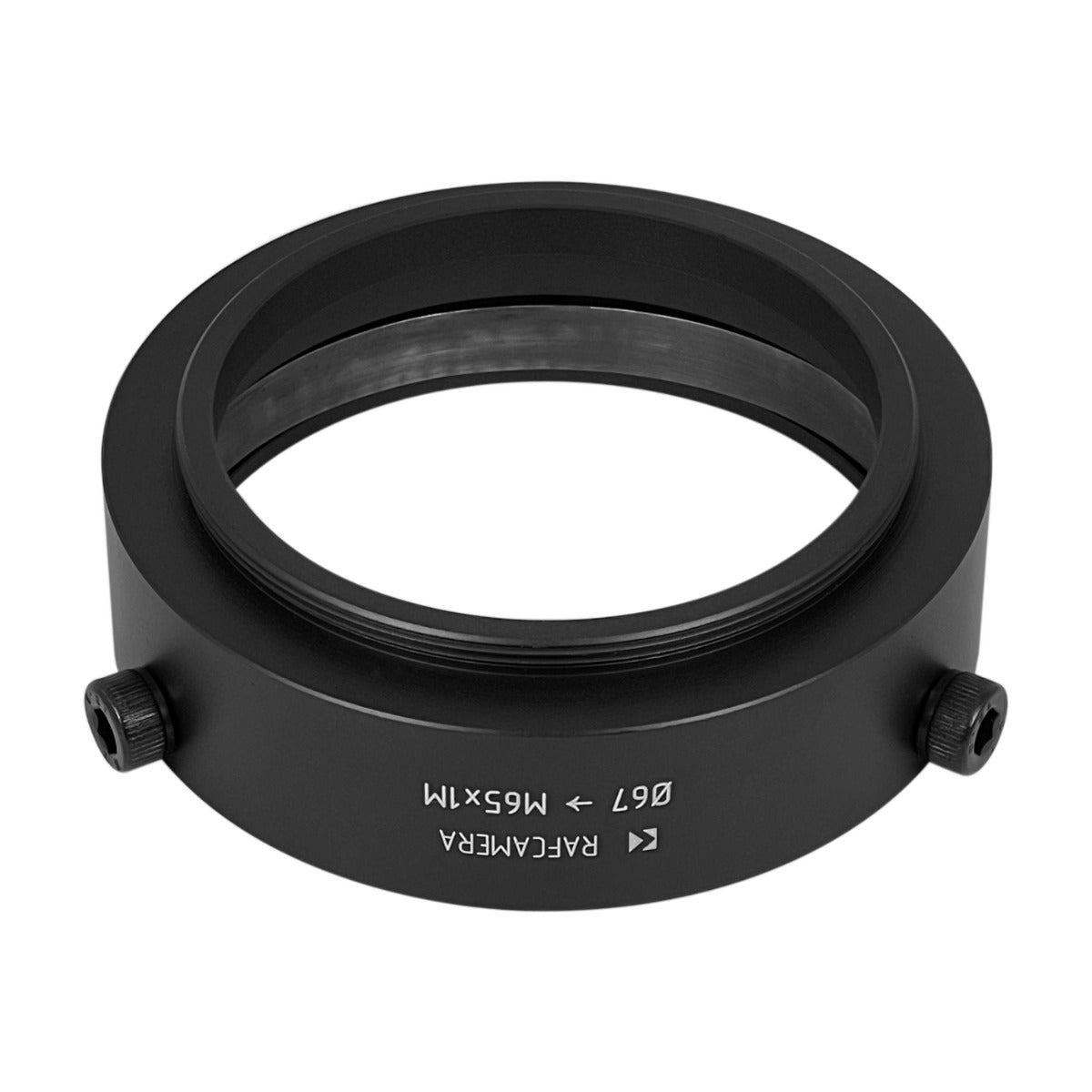 67mm clamp to M65x1 male thread adapter (for Buhl f/2.5 7-inch lens)