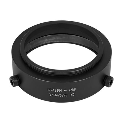 67mm clamp to M65x1 male thread adapter (for Buhl f/2.5 7-inch lens)