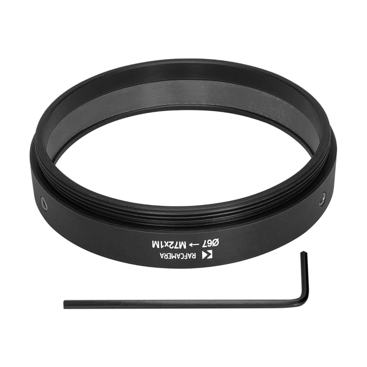 67mm clamp to M72x1 male thread adapter for focusing helicoids