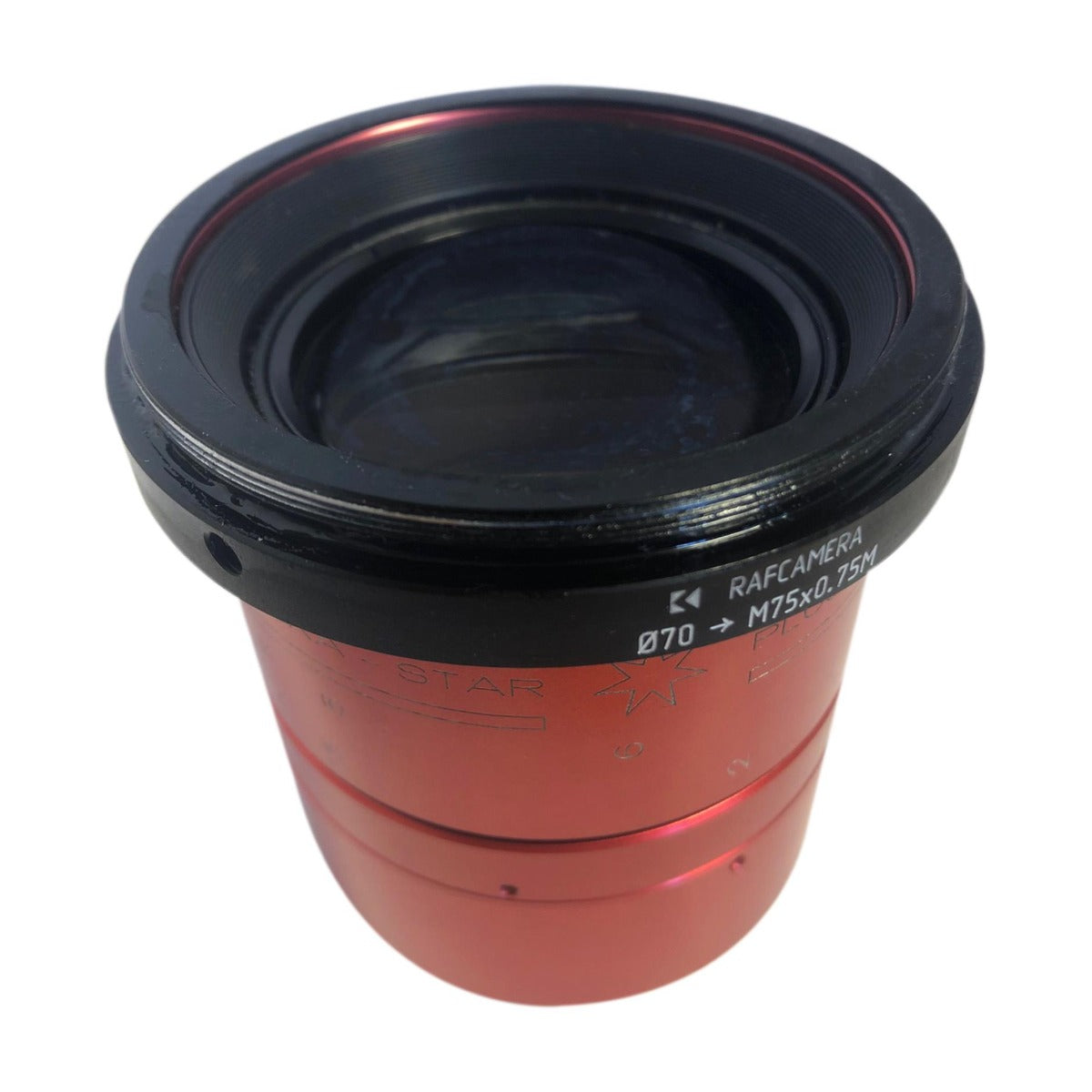 70mm clamp to M75x0.75 male thread adapter for Red ISCO Ultra-Star Plus lens