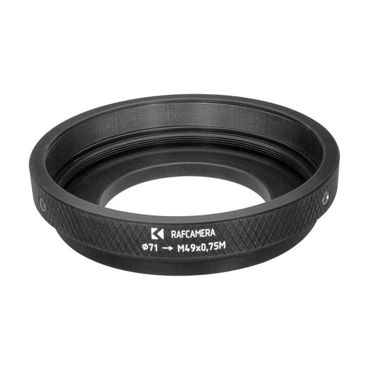71mm clamp to M49x0.75 male thread adapter for Sankor 5E