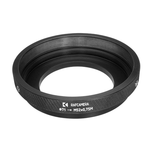 71mm clamp to M52x0.75 male thread adapter for Sankor 5E