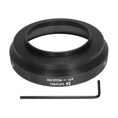 71mm clamp to M52x0.75 male thread adapter for Sankor 5E