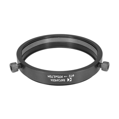 72mm clamp to M75x0.75 male thread adapter for FVD-16A