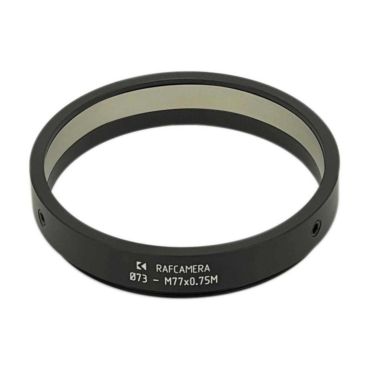 73mm clamp to M77x0.75 male thread adapter