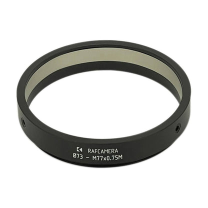 73mm clamp to M77x0.75 male thread adapter
