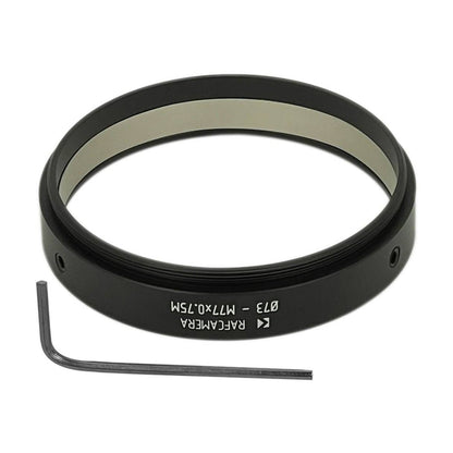 73mm clamp to M77x0.75 male thread adapter