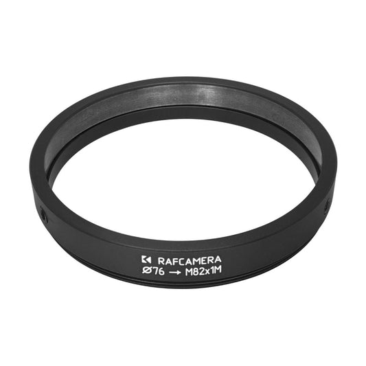 76mm clamp to M82x1 male thread adapter