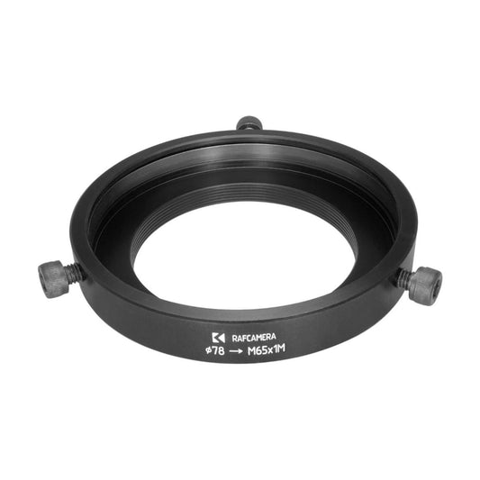 78mm clamp to M65x1 male thread adapter (for Super Cinephor 2/152mm lens)