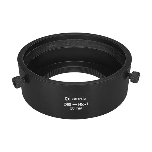 80mm clamp to M65x1 male thread adapter for Meopta projection lenses