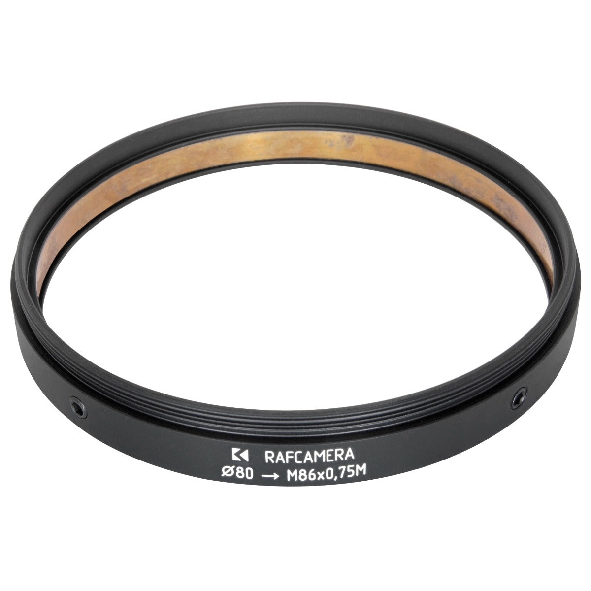 80mm clamp to M86x0.75 male thread adapter