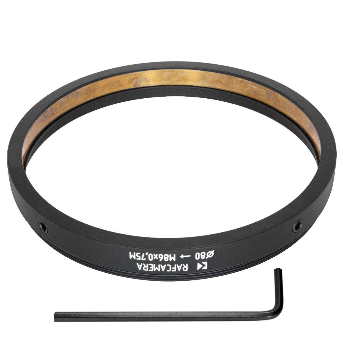 80mm clamp to M86x0.75 male thread adapter