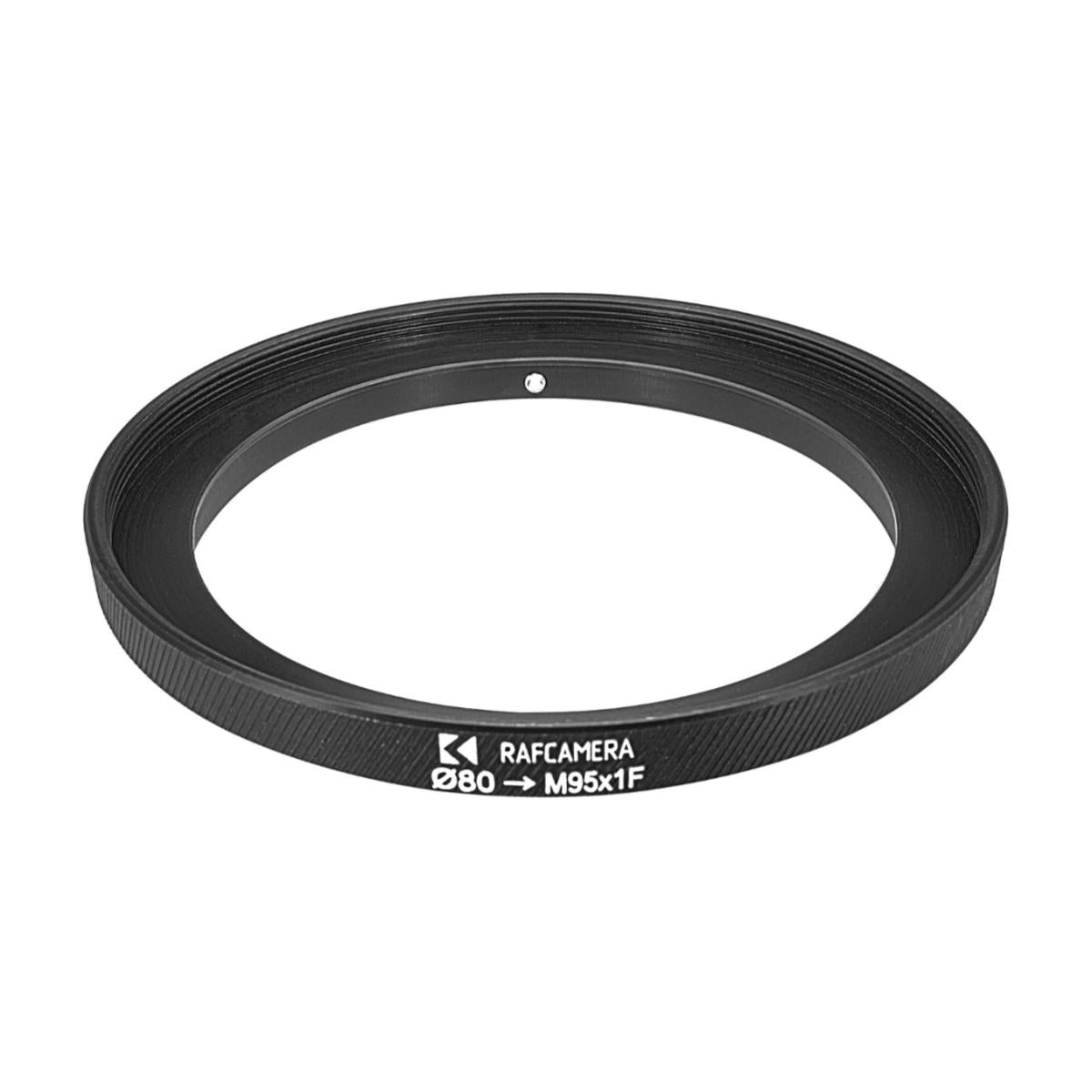 80mm clamp to M95x1 female thread adapter