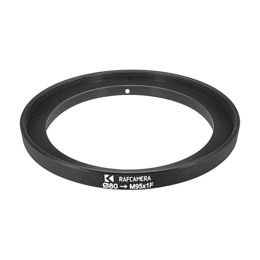 80mm clamp to M95x1 female thread adapter