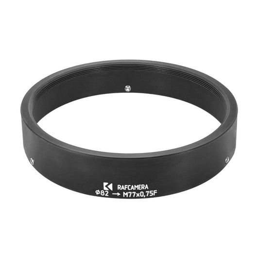 82mm clamp to M77x0.75 female thread adapter