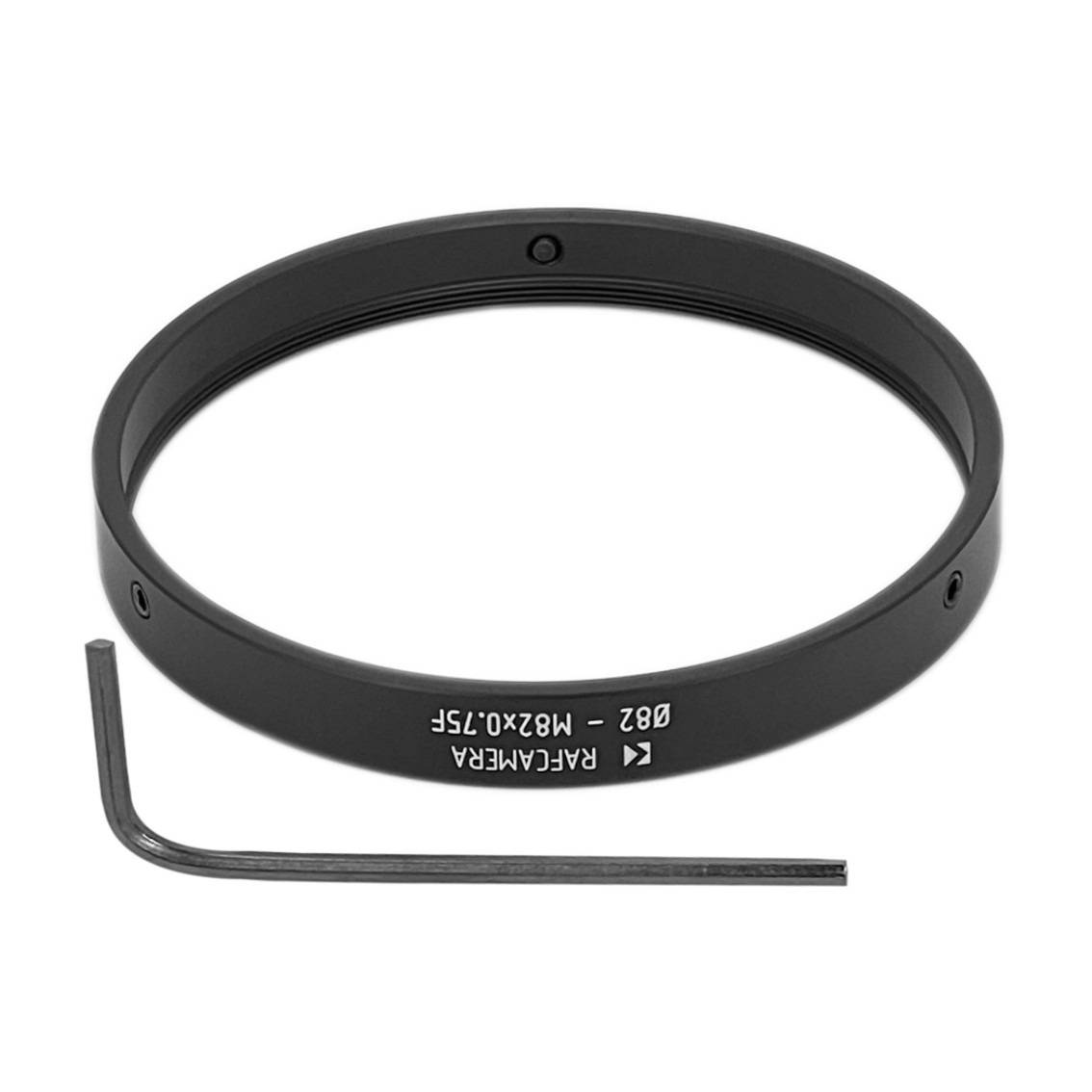 82mm clamp to M82x0.75 female thread adapter