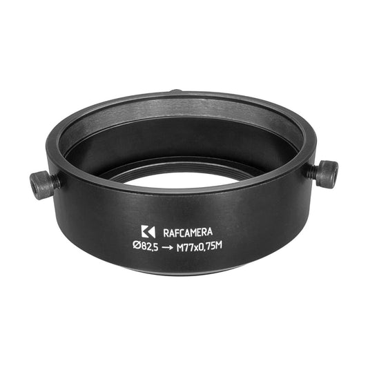 82.5mm clamp to M77x0.75 male thread adapter