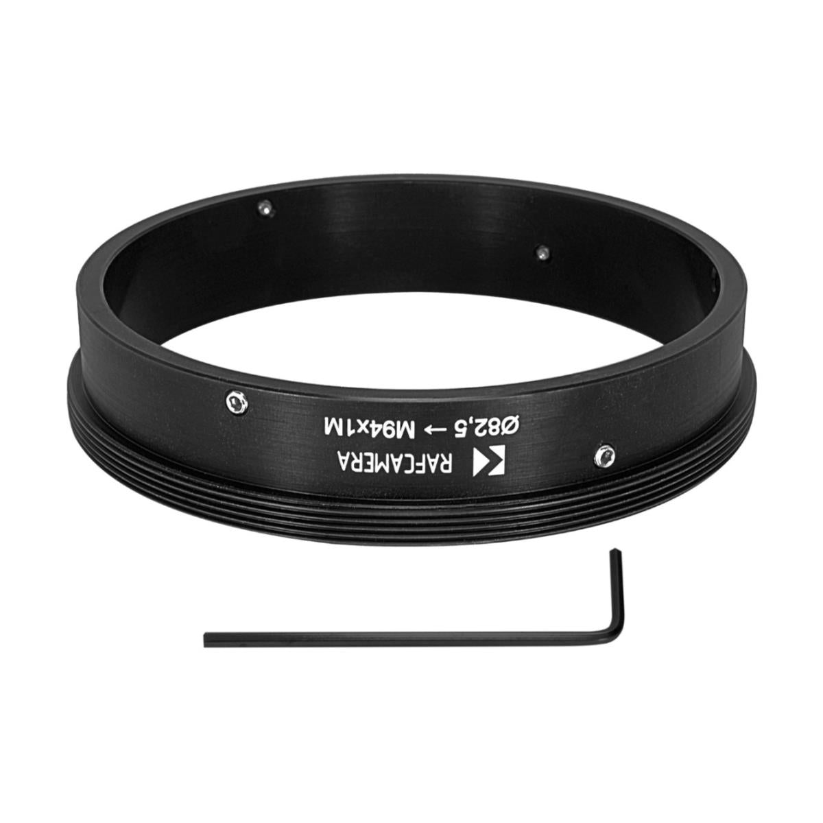 82.5mm clamp to M94x1 male thread adapter for Bower 6.3/500mm helicoid