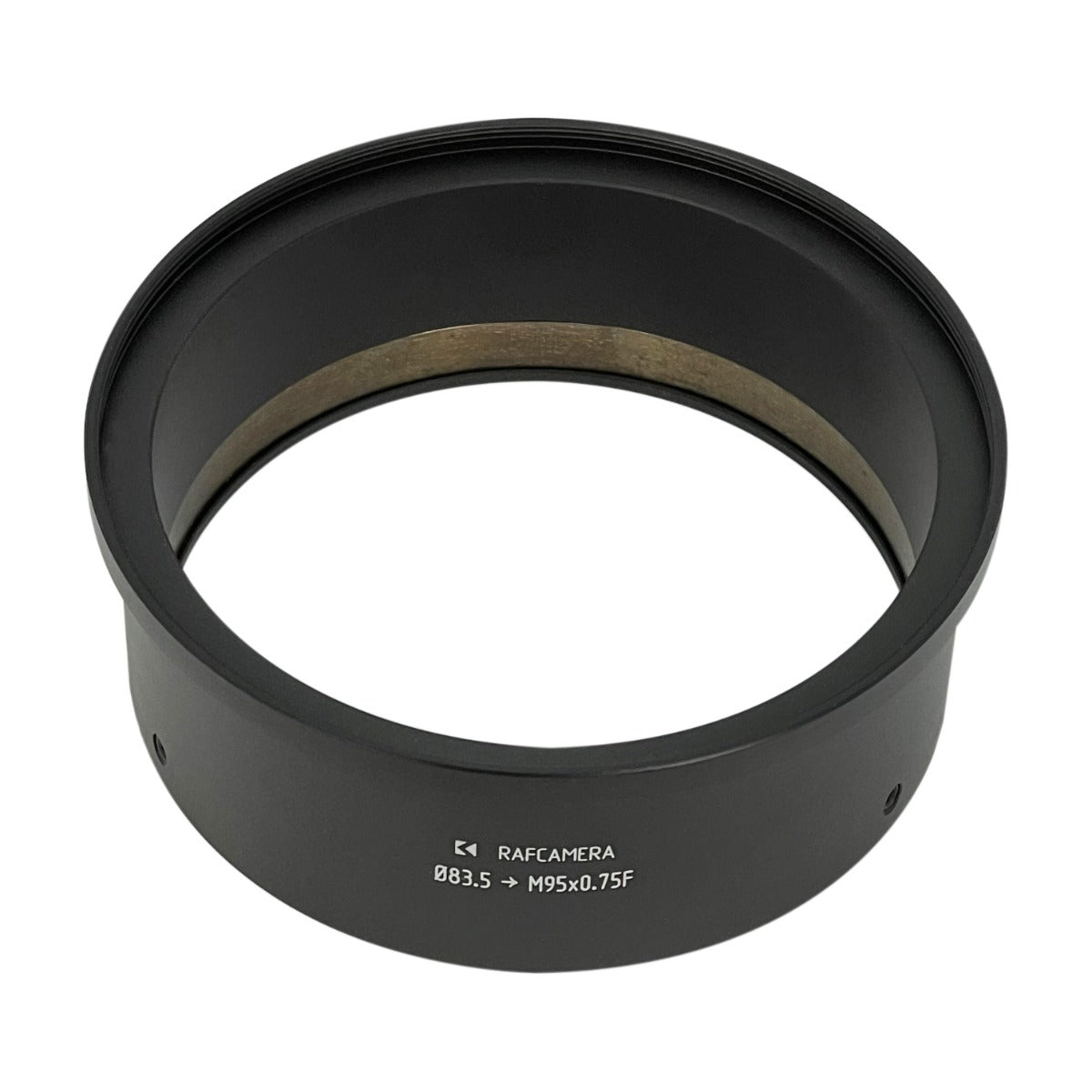 83.5mm clamp to M95x0.75 female thread adapter for Leica-R 15mm lens