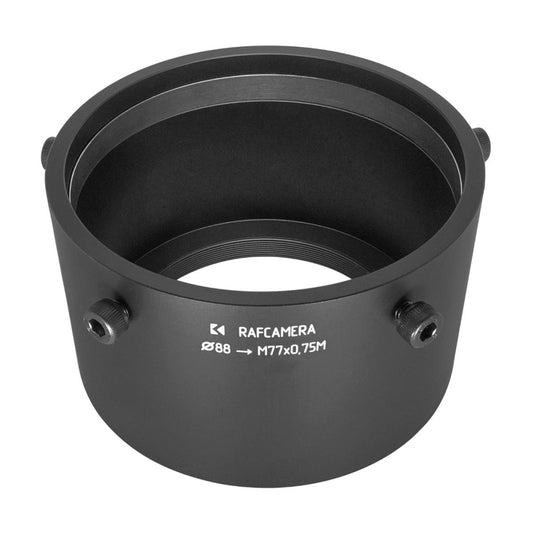 88mm clamp to M77x0.75 male thread adapter