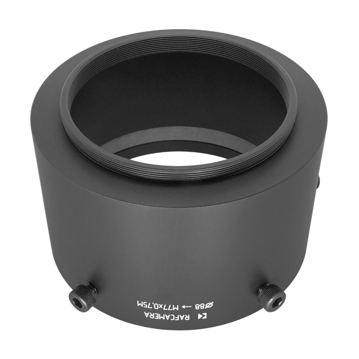 88mm clamp to M77x0.75 male thread adapter