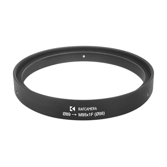 89mm clamp to M95x1 female thread adapter