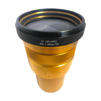 90mm clamp to M95x0.75 male thread adapter for ISCO UltraStar 16cm lens