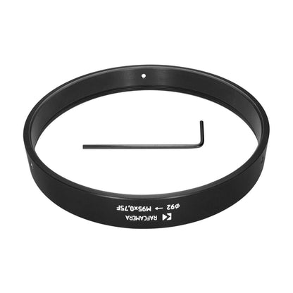 92mm clamp to M95x0.75 female thread adapter for old Mir-20 lens